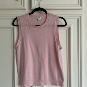 This J Crew soft pink top is 23 inches long.